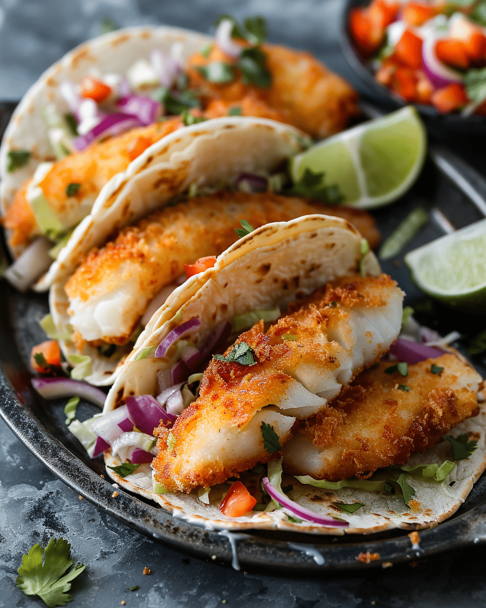 Crispy Baked Fish Tacos