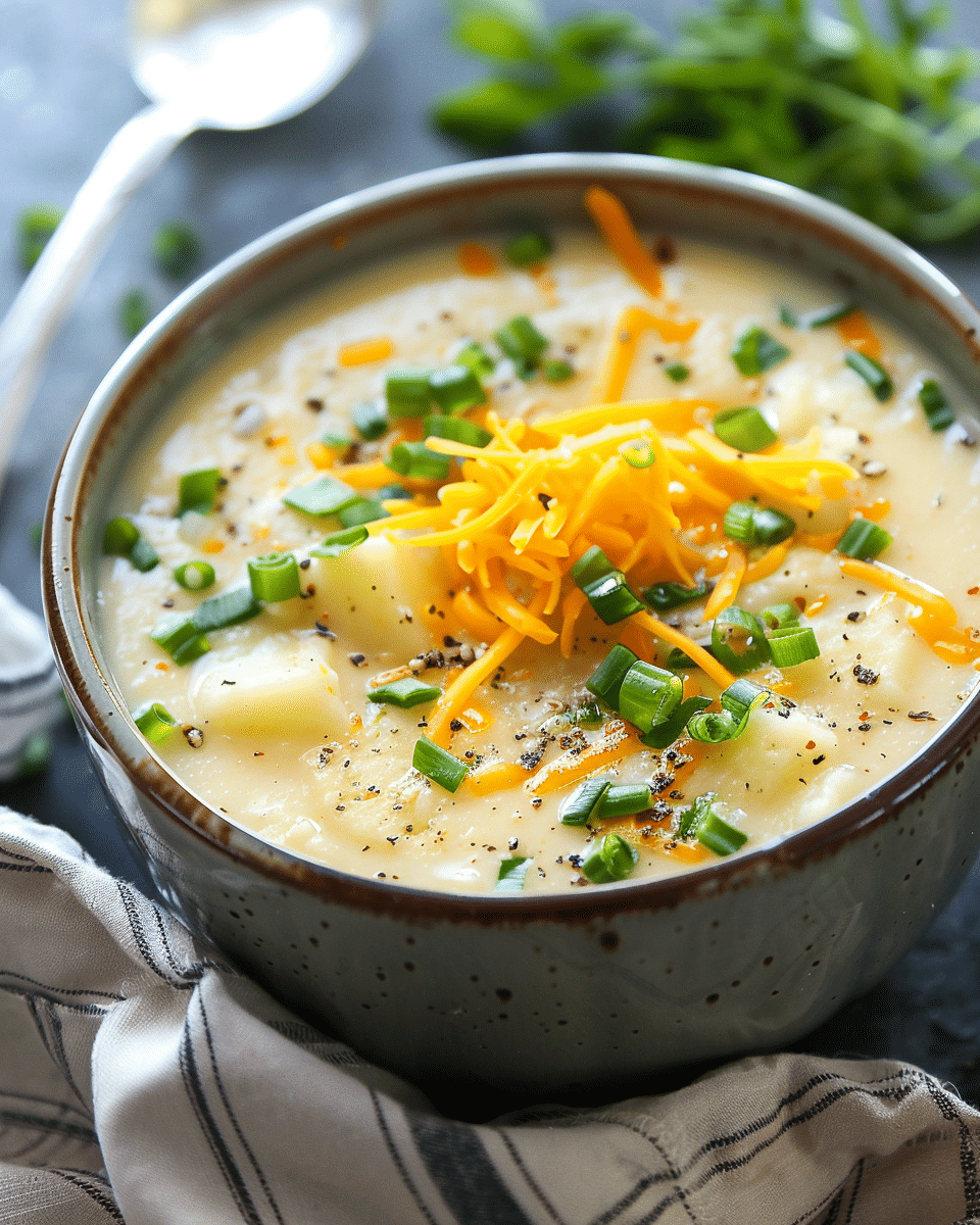 Instant Pot Cheesy Potato Soup