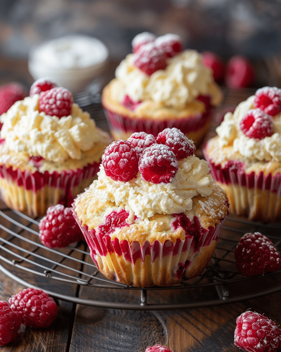 Raspberry Cream Cheese Muffins