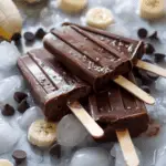Chocolate Banana Sunbutter Popsicles (Vegan)