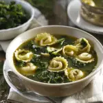 Broccoli Rabe and Tortellini Soup