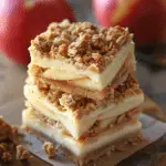 Apple Crisp Cheesecake Bars