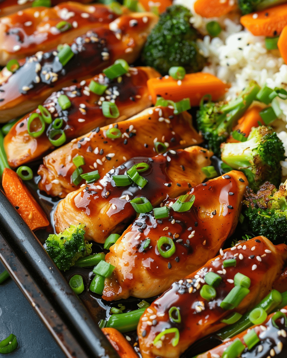 Sheet Pan Chicken Teriyaki and Veggies Recipe