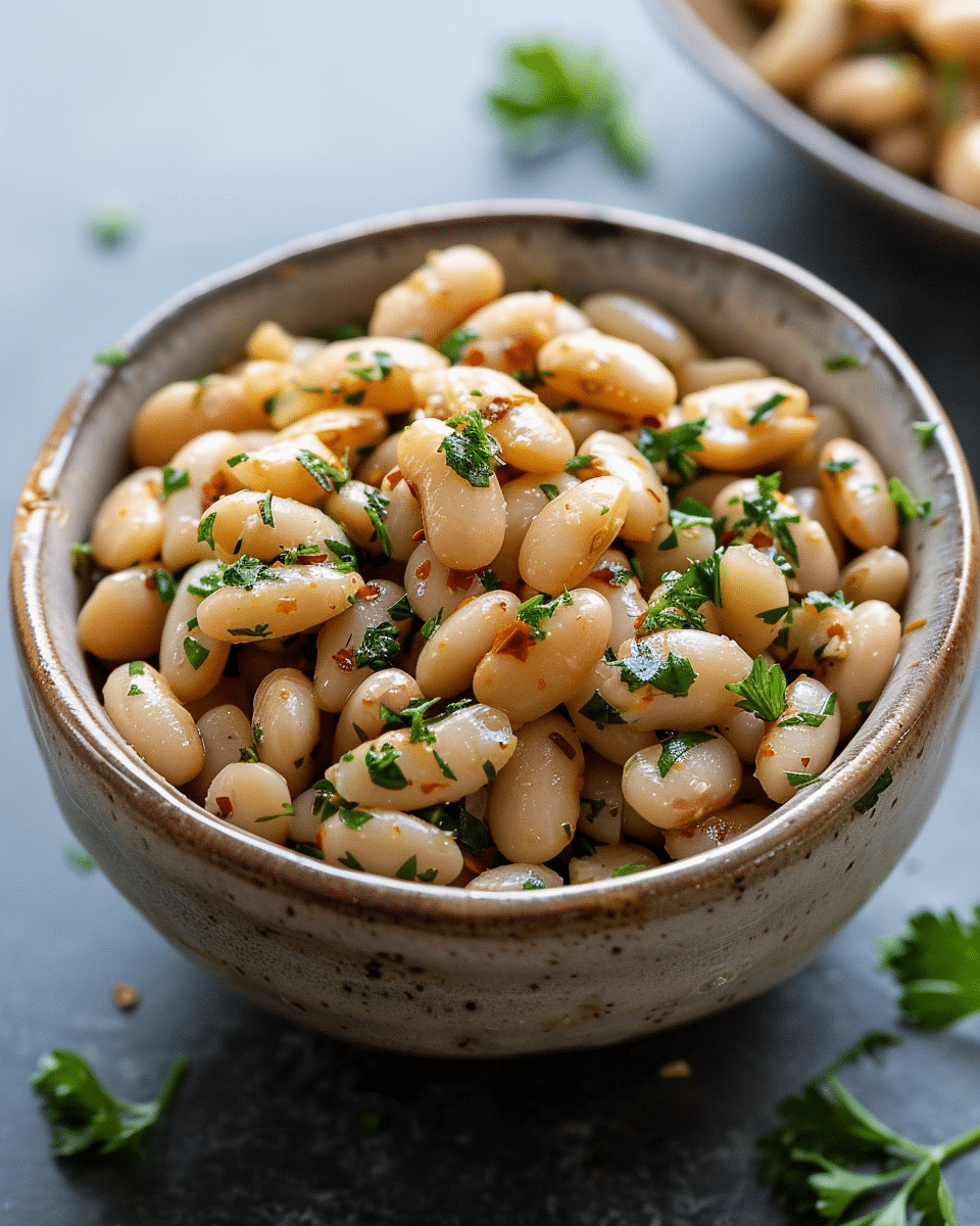Marinated Mediterranean White Beans