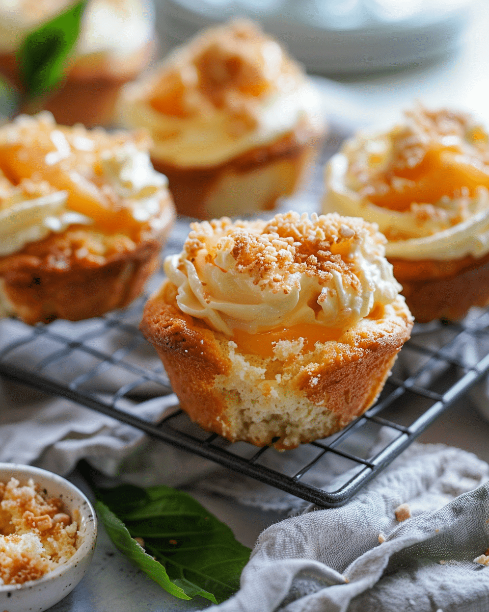 Peach Cream Cheese Muffins