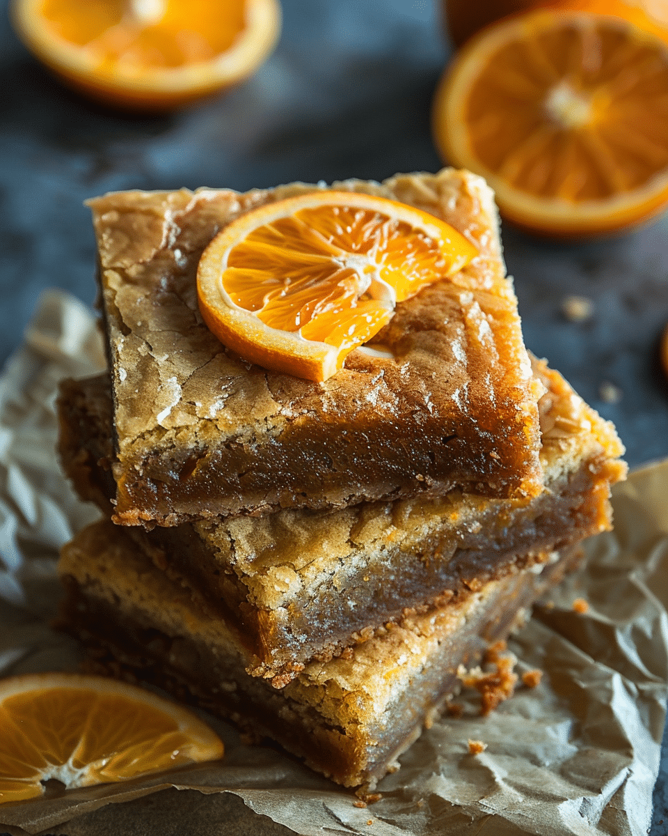 Blonde Orange Brownies
