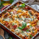 Mediterranean Chicken Pasta Bake