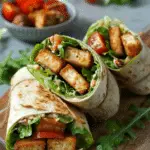 Crispy Tofu Caesar Wraps
