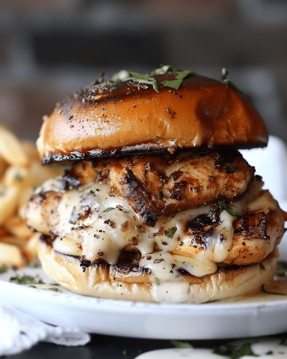 Blackened Chicken Alfredo Sliders Recipe