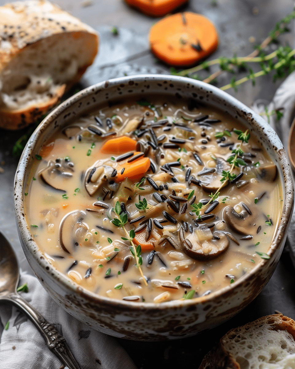 Cozy Autumn Wild Rice Soup