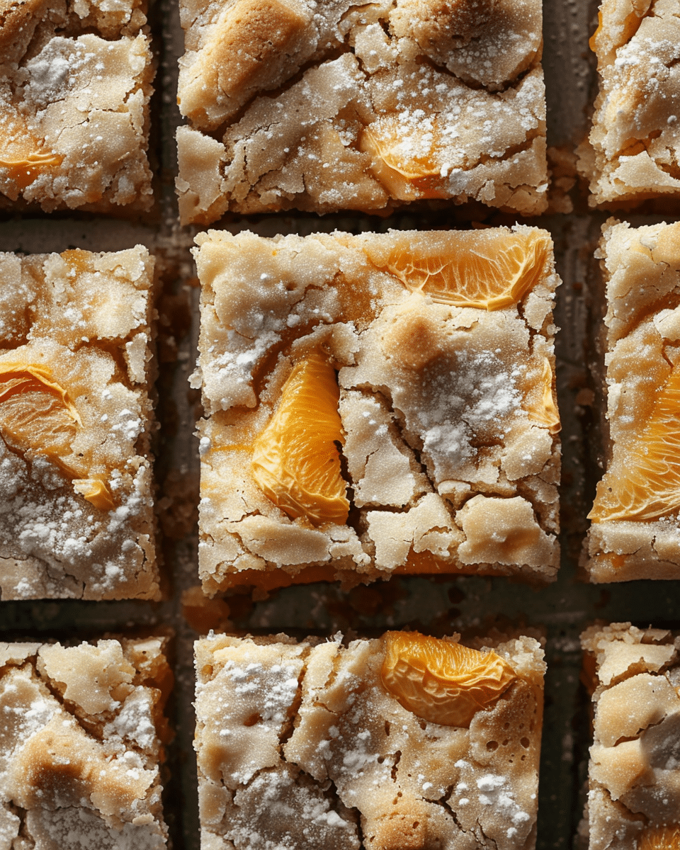 Peach Blondies