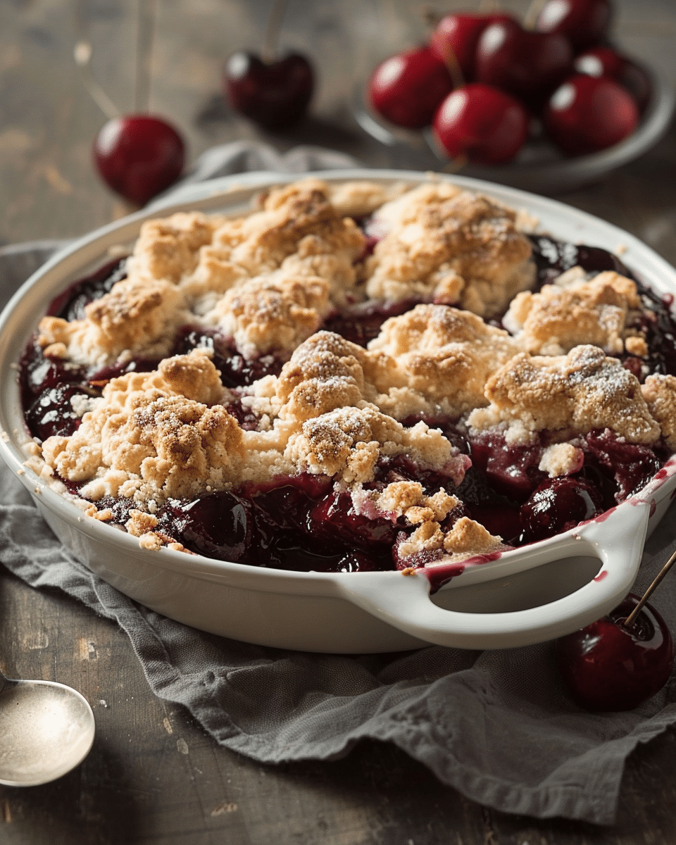 Easy Cherry Cobbler
