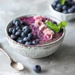 Blueberry Chia Pudding Breakfast Bowl