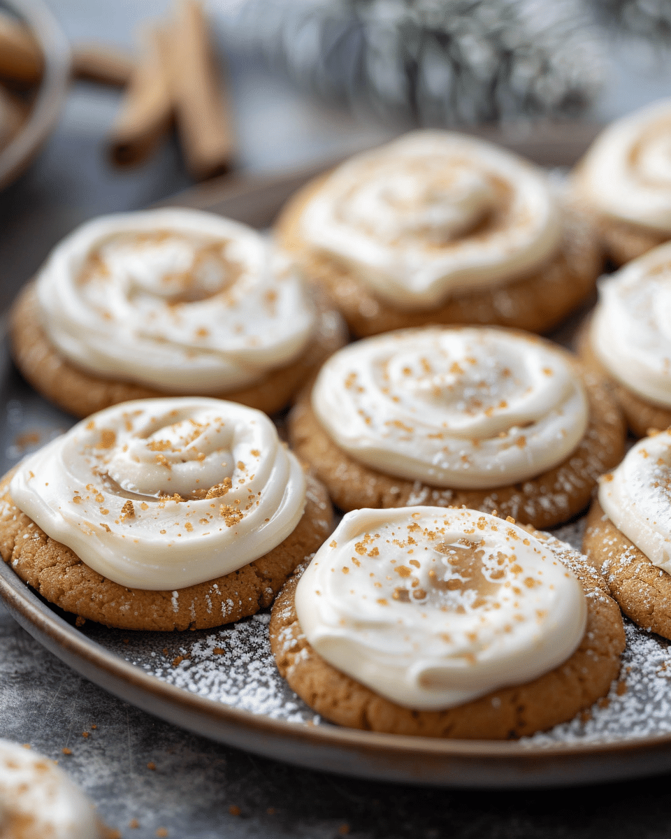 Frosted Apple Butter Cookies