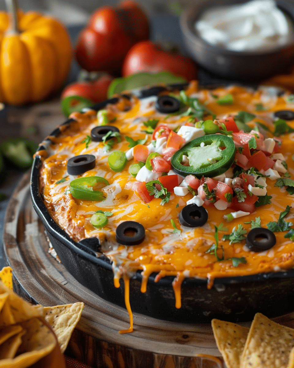 Halloween Taco Dip