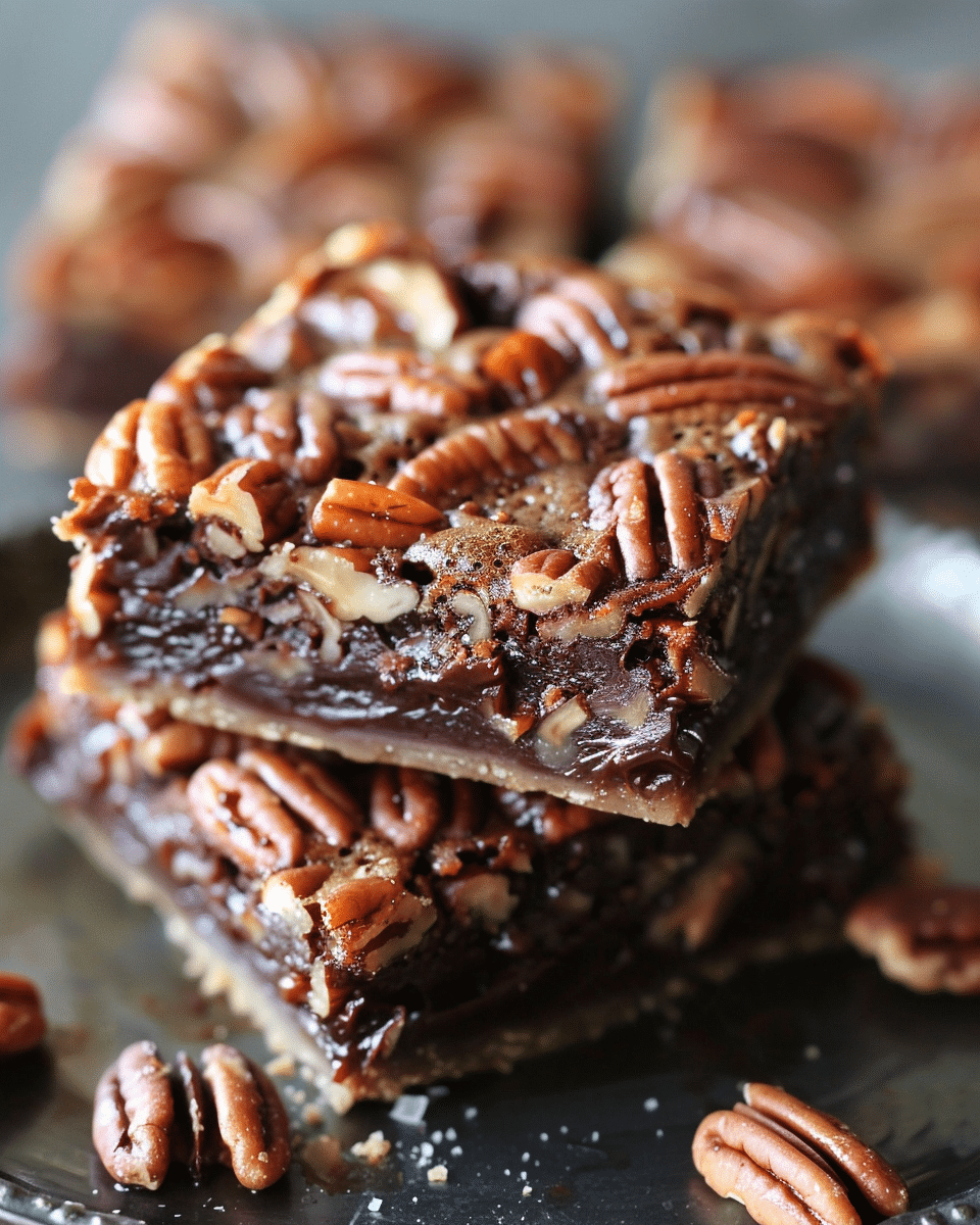 Chocolate Pecan Pie Bars