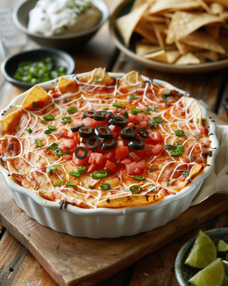 Spider Web Taco Dip