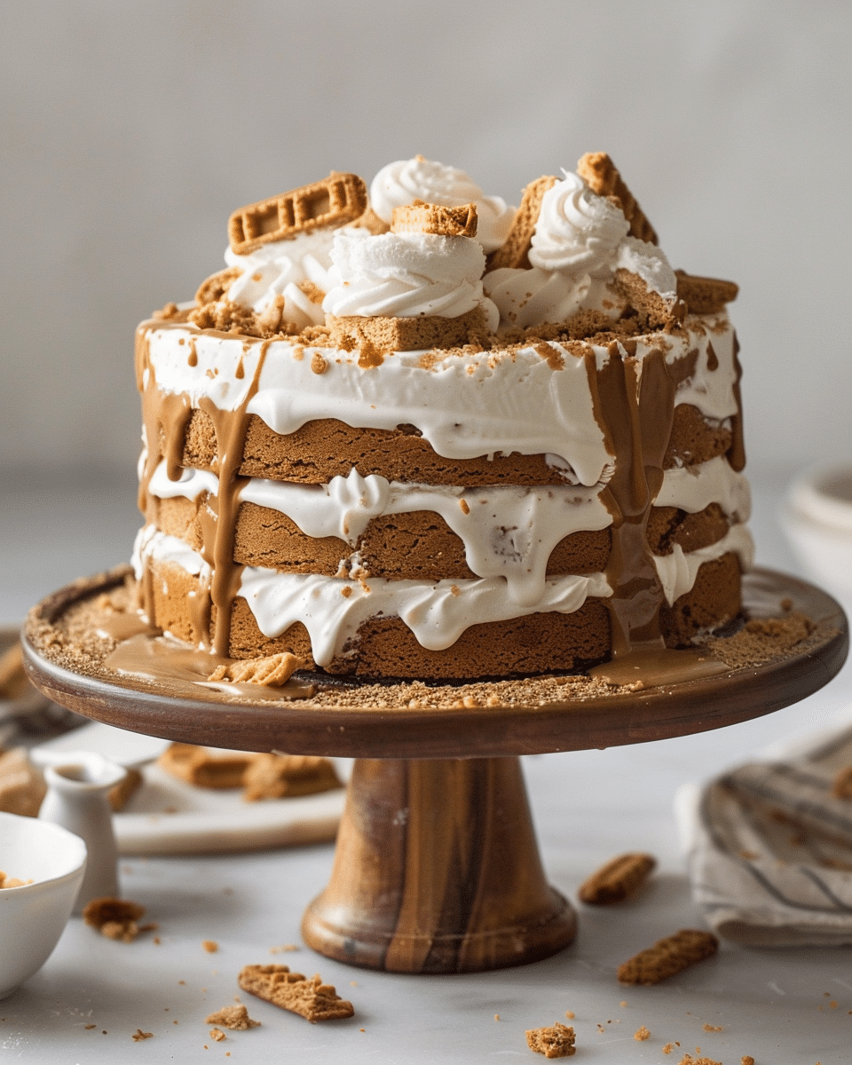 Biscoff Ice Cream Sandwich Cake