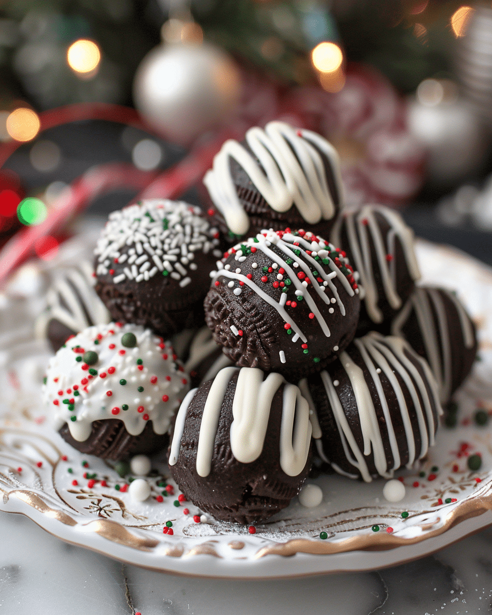Oreo Balls for Christmas