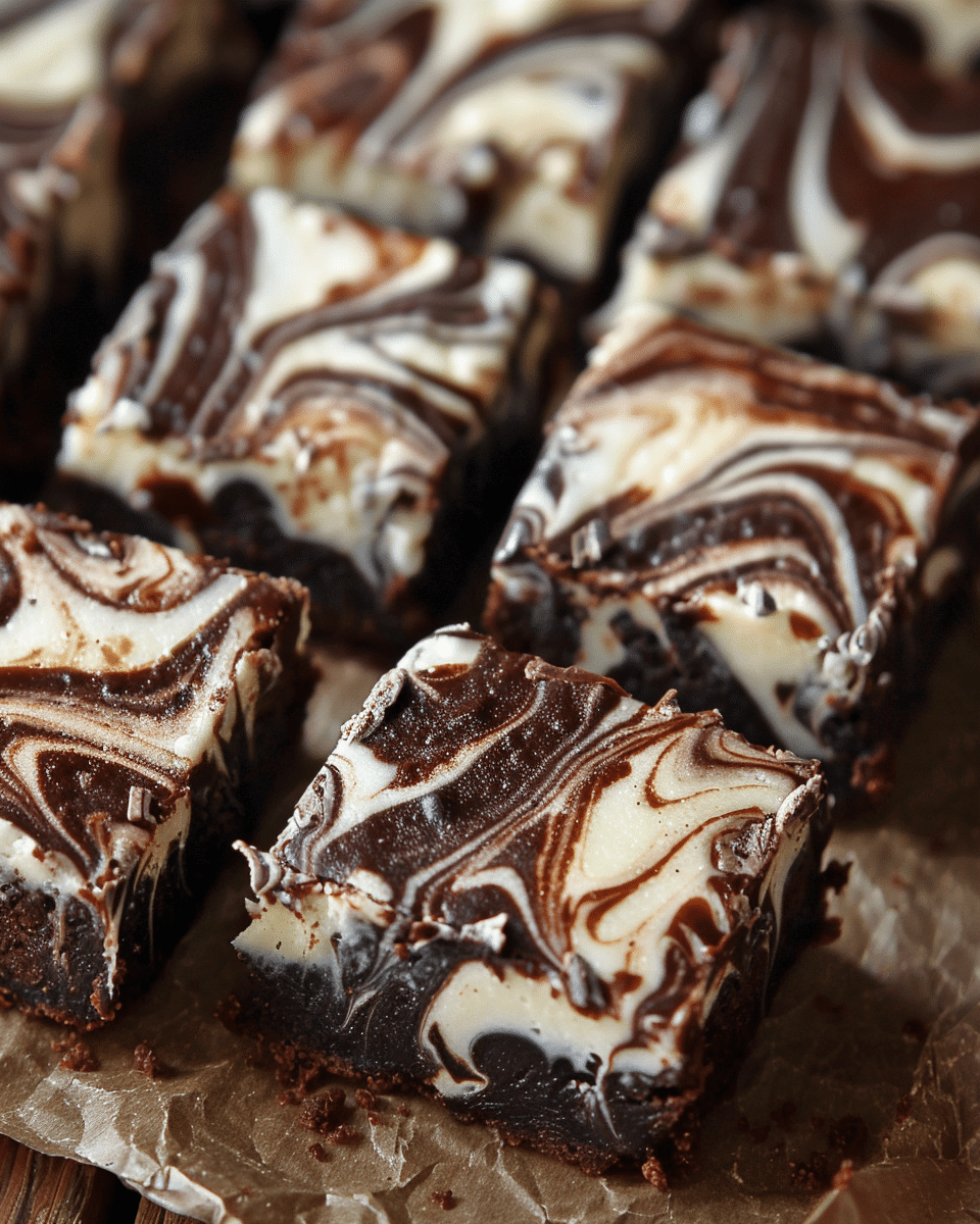 Halloween Cream Cheese Swirl Brownies