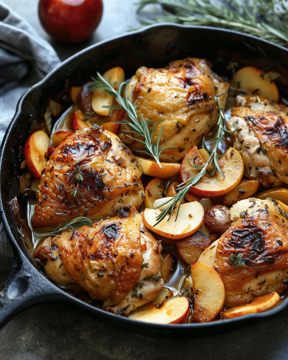 Skillet Apple Cider Chicken Recipe