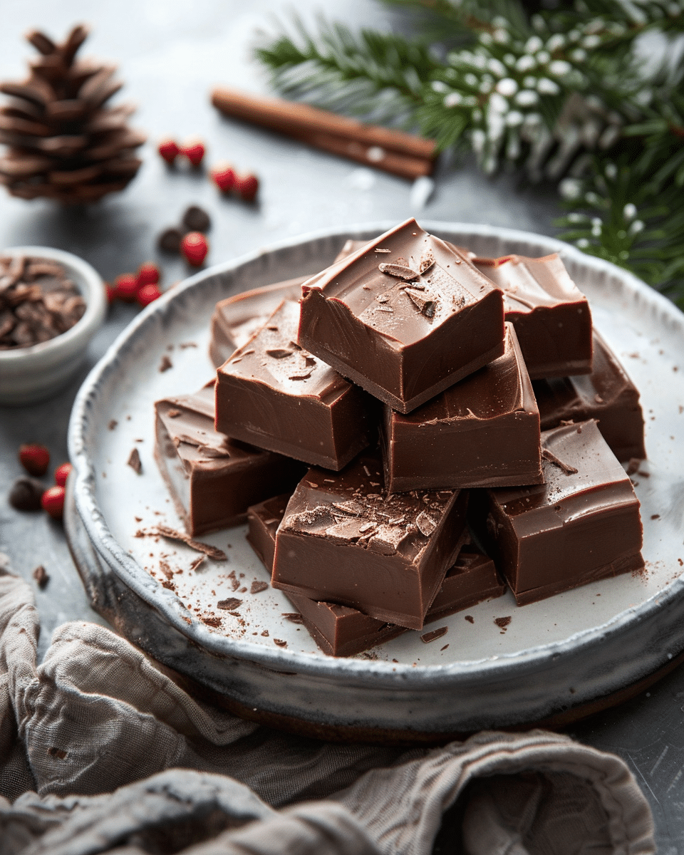 Creamy Smooth Christmas Chocolate Fudge Recipe