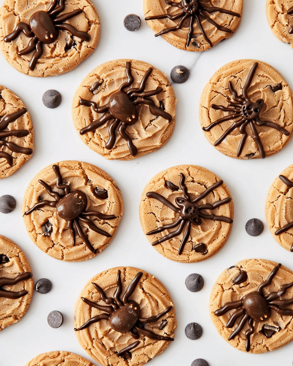 Chocolate Chip Spider Cookies
