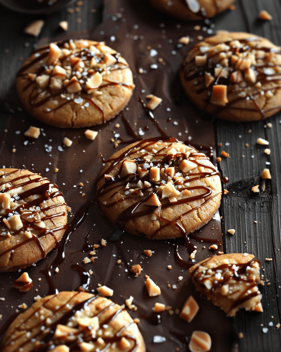 Salted Caramel Apple Cookies