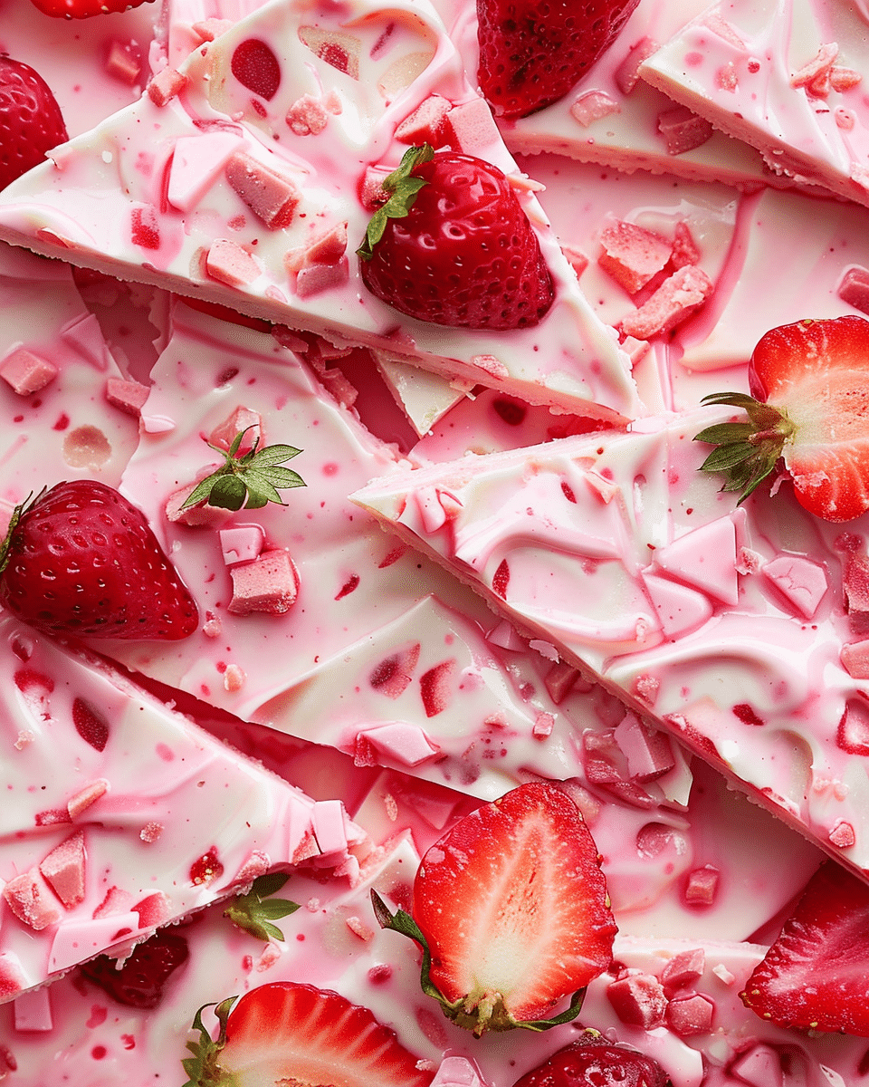Strawberry Yogurt Bark