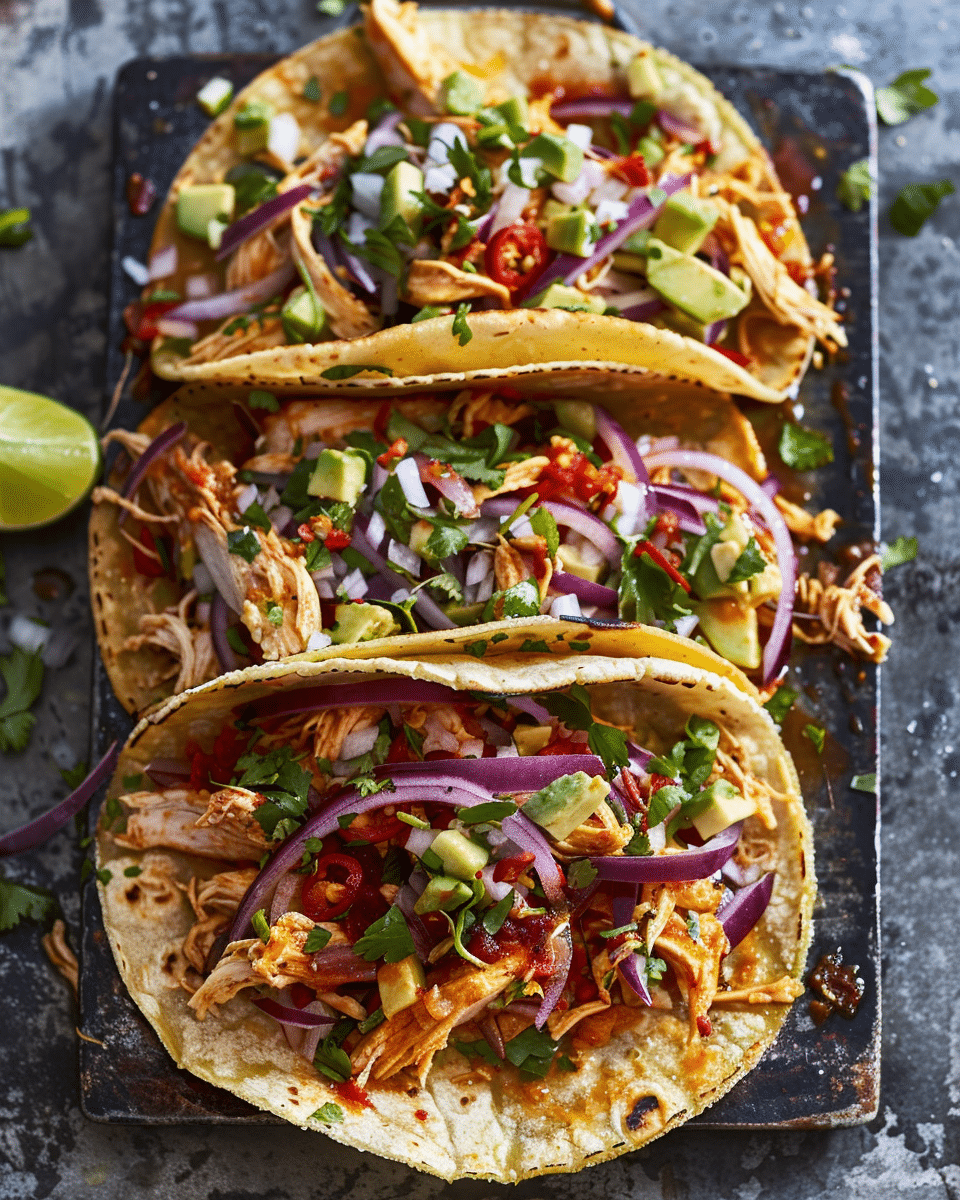 Slow Cooker Chicken Tacos