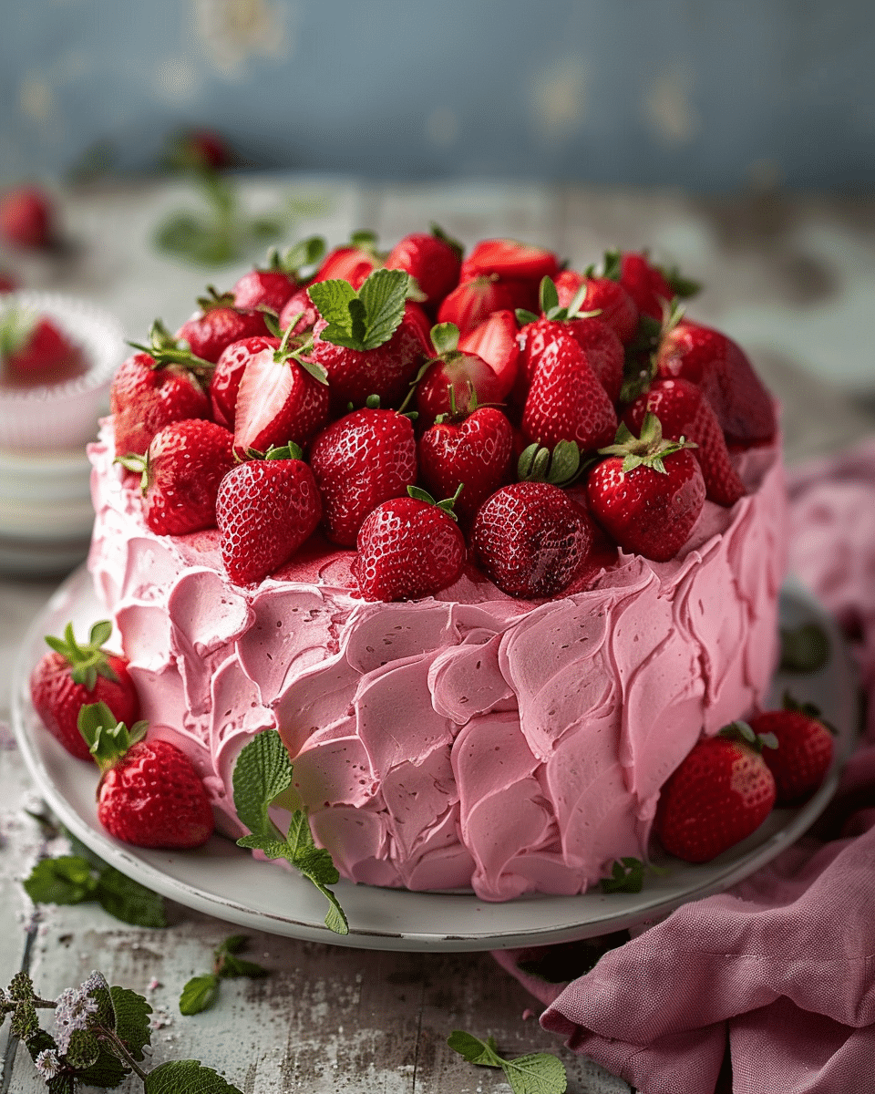 Strawberry Love Cake