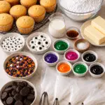 Easy Decorated Halloween Cupcakes