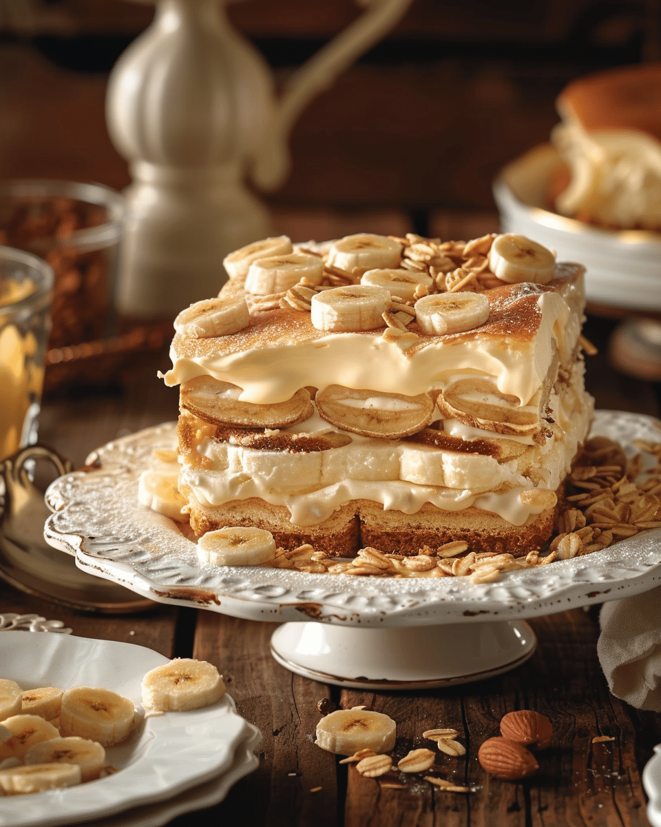 Banana Pudding Eclair Cake