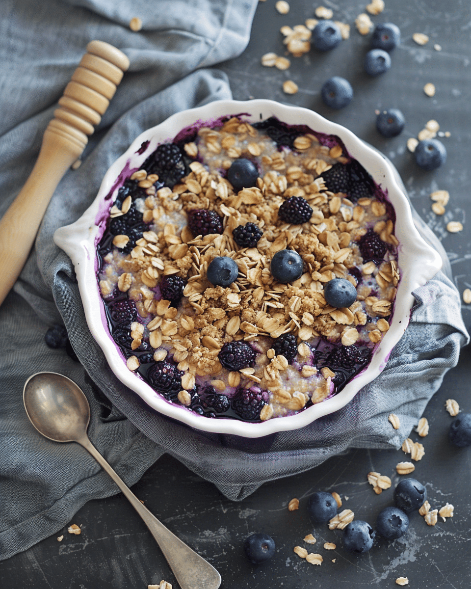 Blueberry Baked Oats