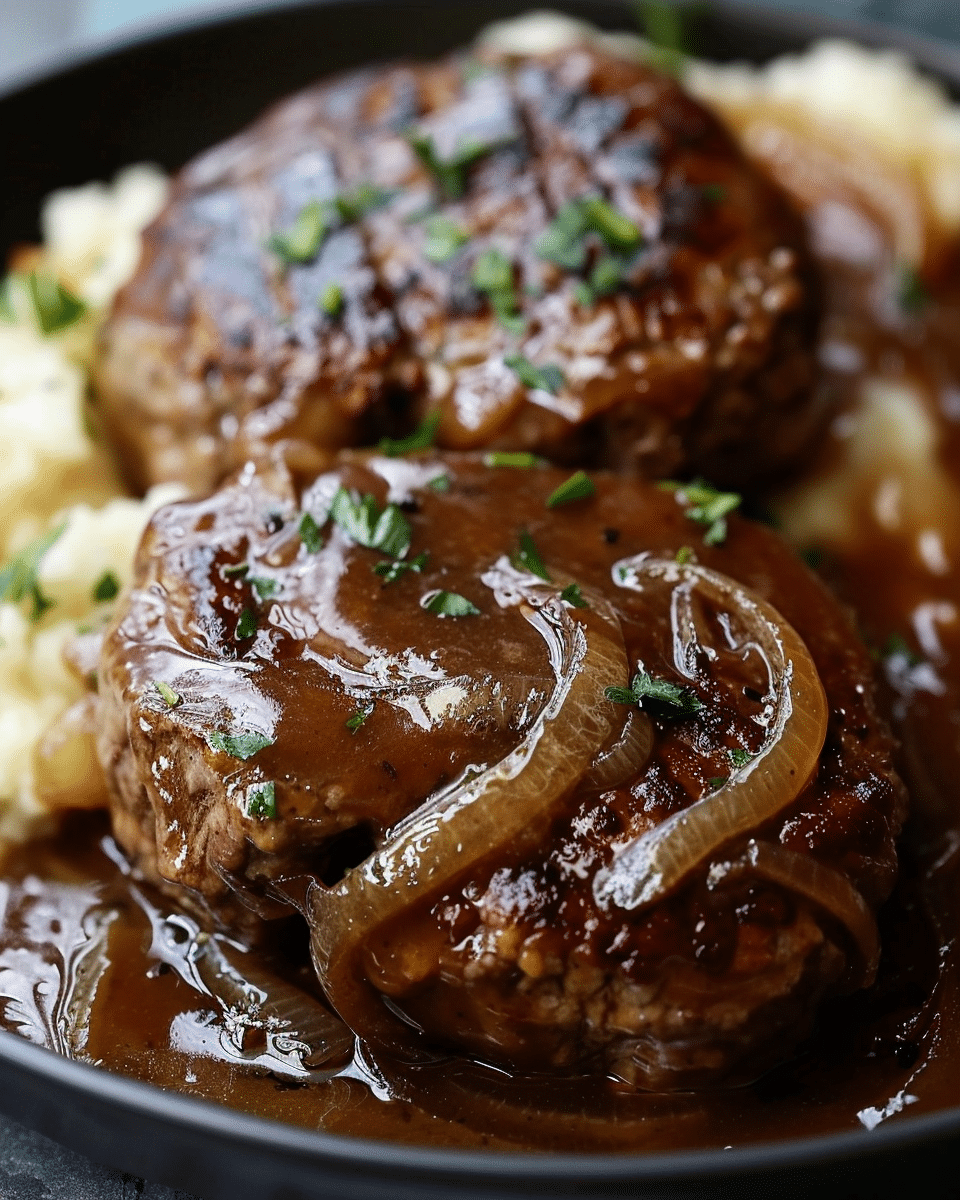 Crock Pot French Onion Salisbury Steak