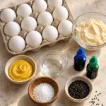 Spooky Spiderweb Deviled Eggs