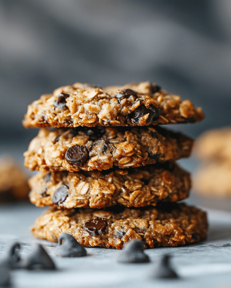 Chocolate Chip Banana Oatmeal Cookies