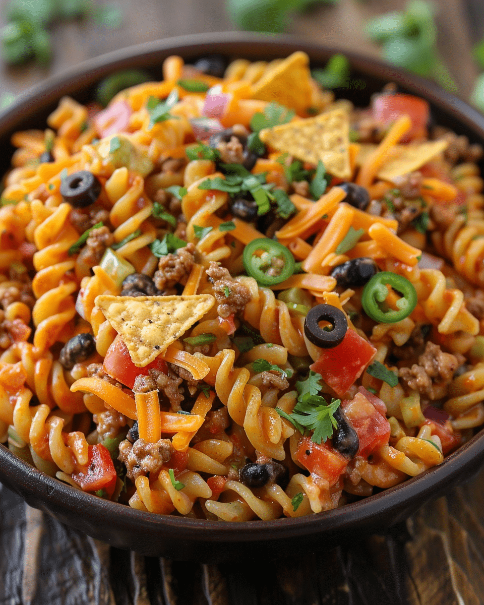 Cool Ranch Doritos Taco Pasta Salad