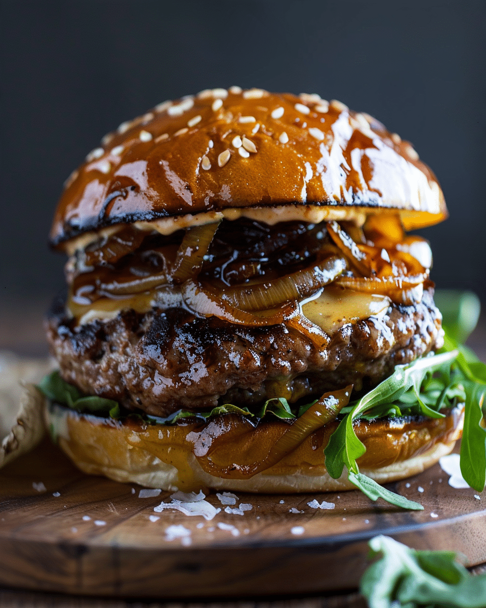 Caramelized Onion Burger Recipe