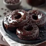 Baked Chocolate Glazed Cake Donuts Recipe