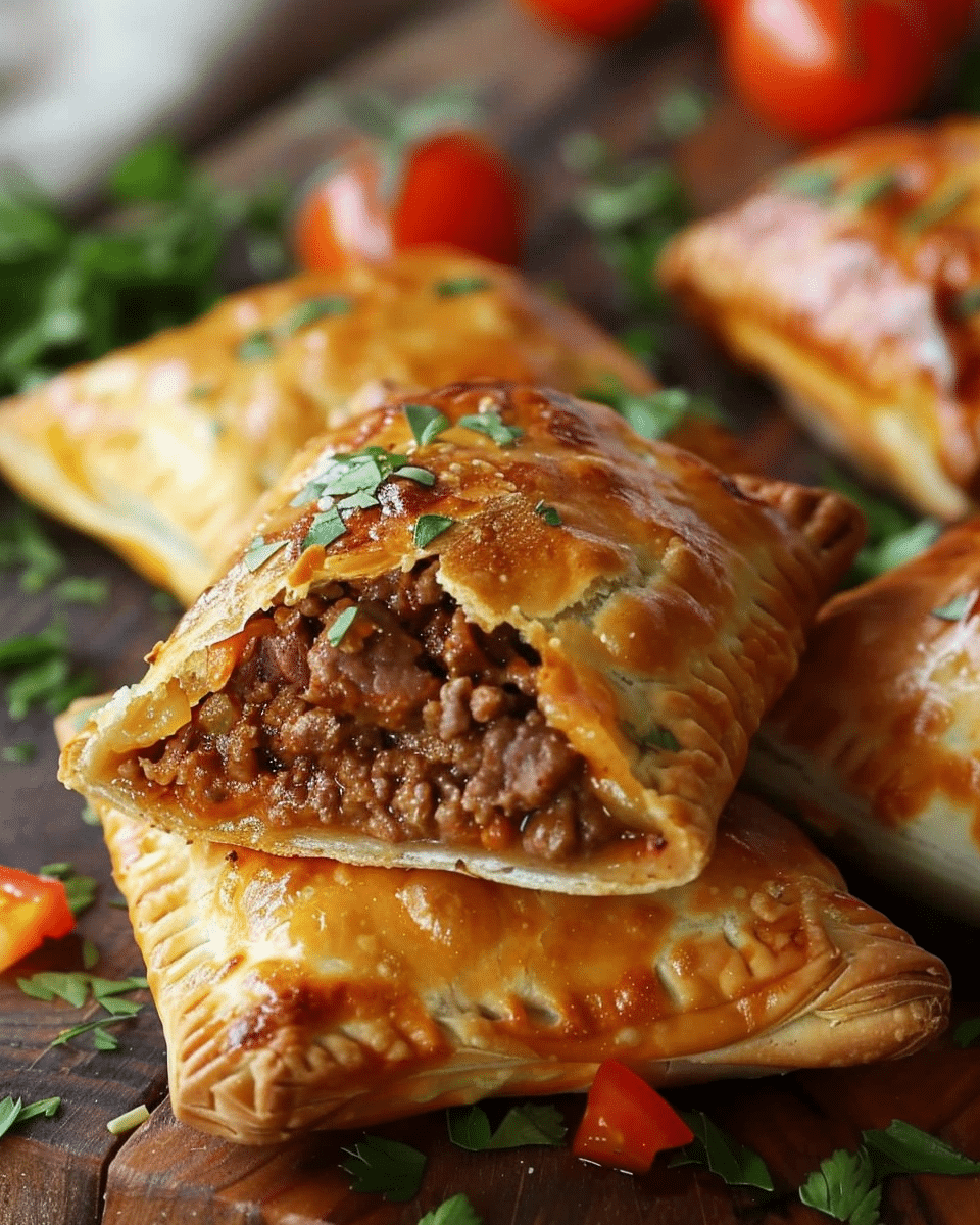 Cheesy Beef Pockets