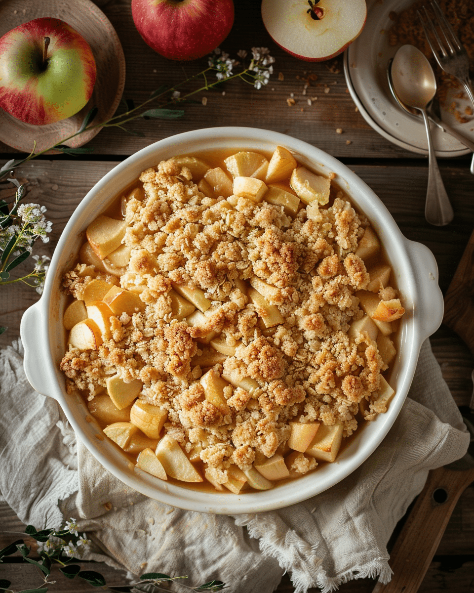 Apple Crumble with Maple Syrup