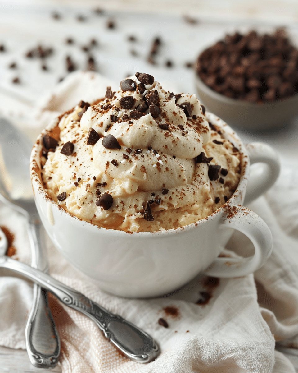 Cannoli Protein Mug Cake Recipe (No Protein Powder!)