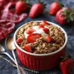 Healthier Strawberry Crisp