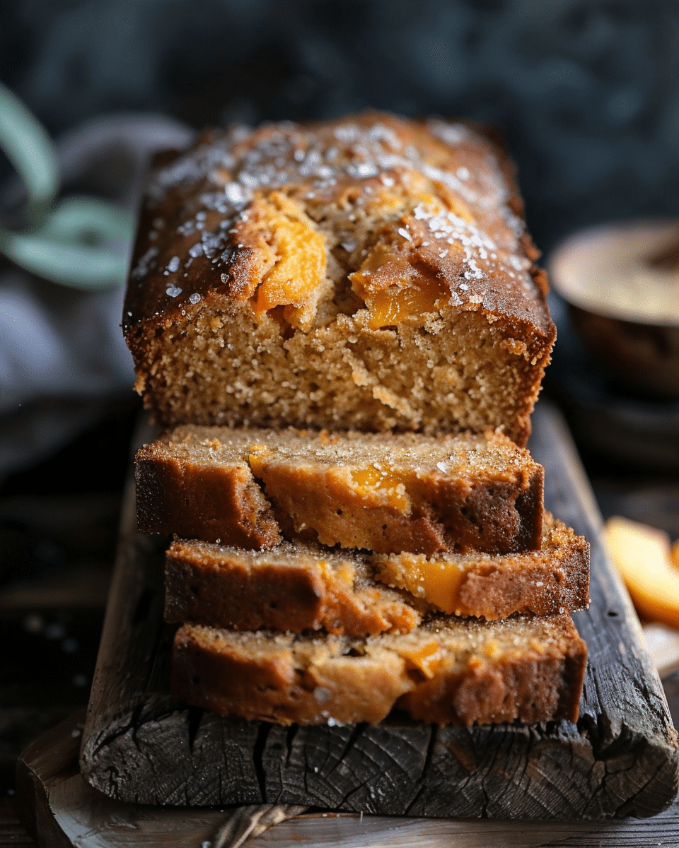 Sourdough Peach Quick Bread Recipe (Starter or Discard)