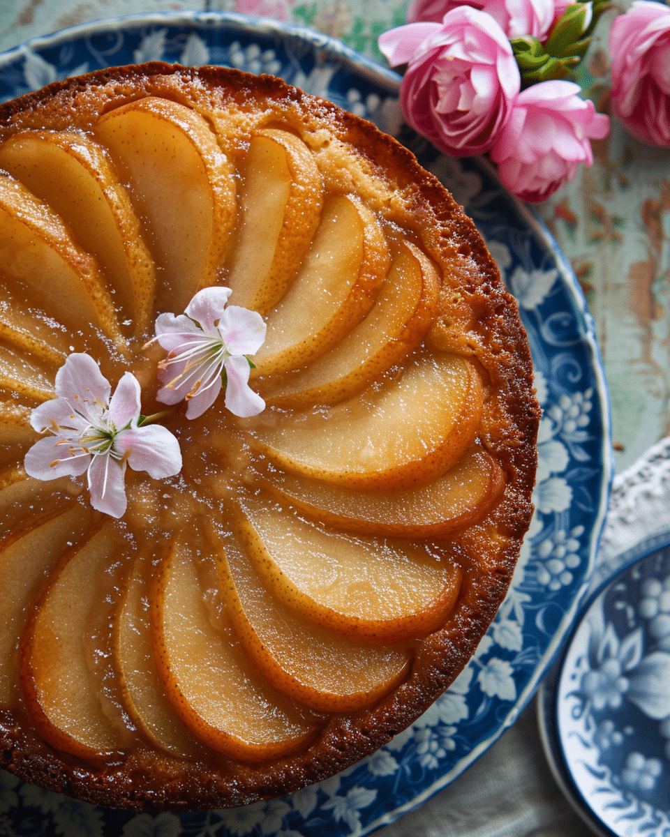Pear Upside-Down Cake Recipe