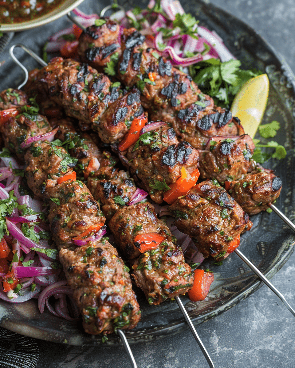 Adana Kebab Recipe (Turkish Ground Lamb Kebabs)