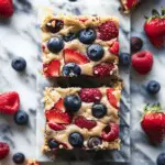 Patriotic Red, White, and Blue Blondies Recipe