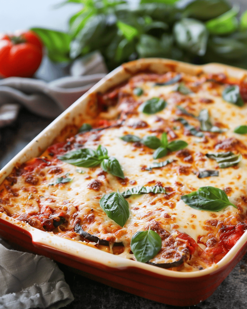 Baked Eggplant Parmesan Recipe – Crispy, Cheesy, and Delicious