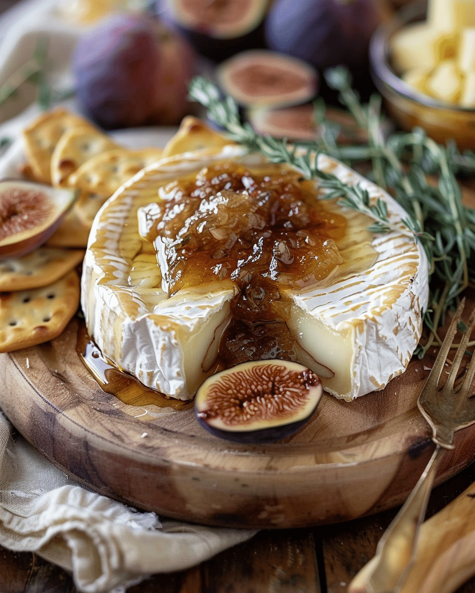 Baked Brie with Fig Jam
